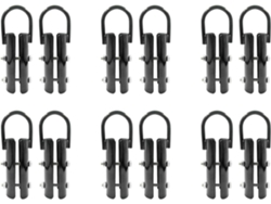 1,5 Pouces Corde D'escalade Clamp, 12 Jeux De Grimpez Fermoir Entraînement Rig Crochet Fixation Pour