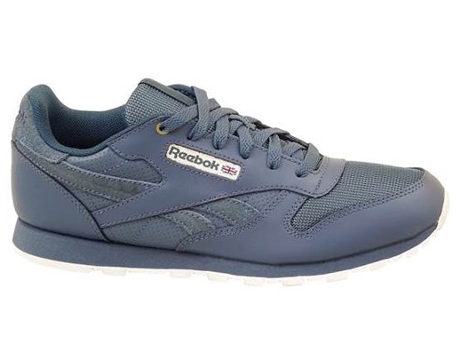 Zapatillas Deportivas REEBOK Classic Leather Deep Niños (Gris -Material Sintético, Tejido -38)
