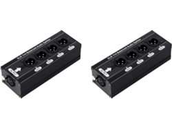 Lote De 2 Divisores Simétricos Xlr, 1 Divisor De Entrada/salida De 4 X 3