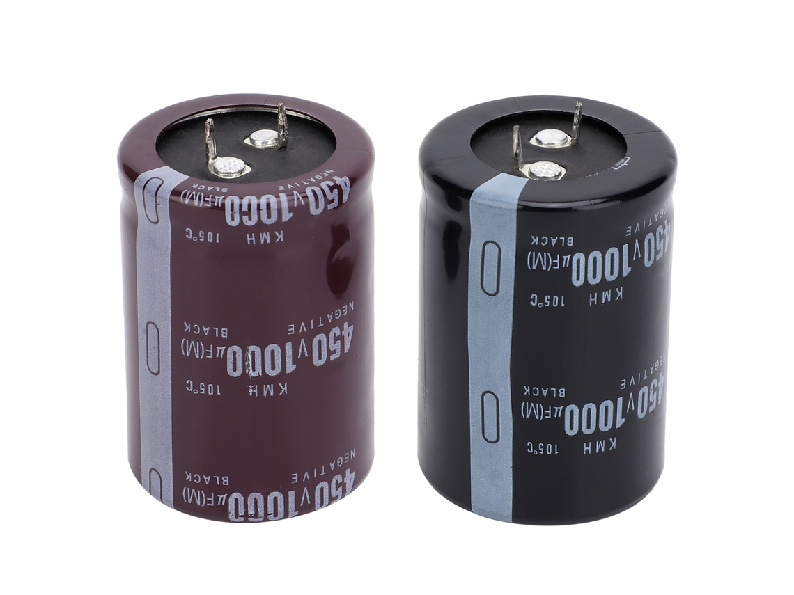 2 Condensadores Electrolíticos Cilíndricos De Aluminio De 1000 Μf, 450 V, 105 ℃, 35 X 50 Mm, Para Circuitos Y Fuentes De Alimentación.