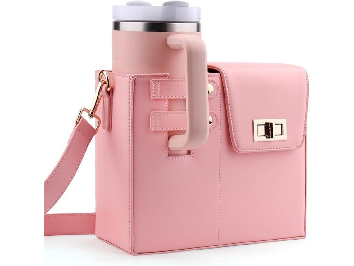 Bolso bandolera Stanley para botella de agua con correa (rosa) Eifson