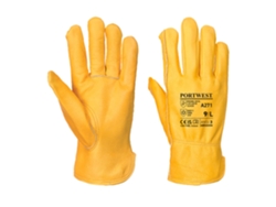Guante de conductor Portwest Premium con forro de cuero / Canela / L