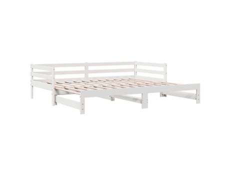 Sofá Cama Nido VIDAXL Blanco Madera (90x200 cm)