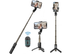 Trípode CHRONUS Extensible con Obturador Bluetooth Inalambrico Compatible con iPhone