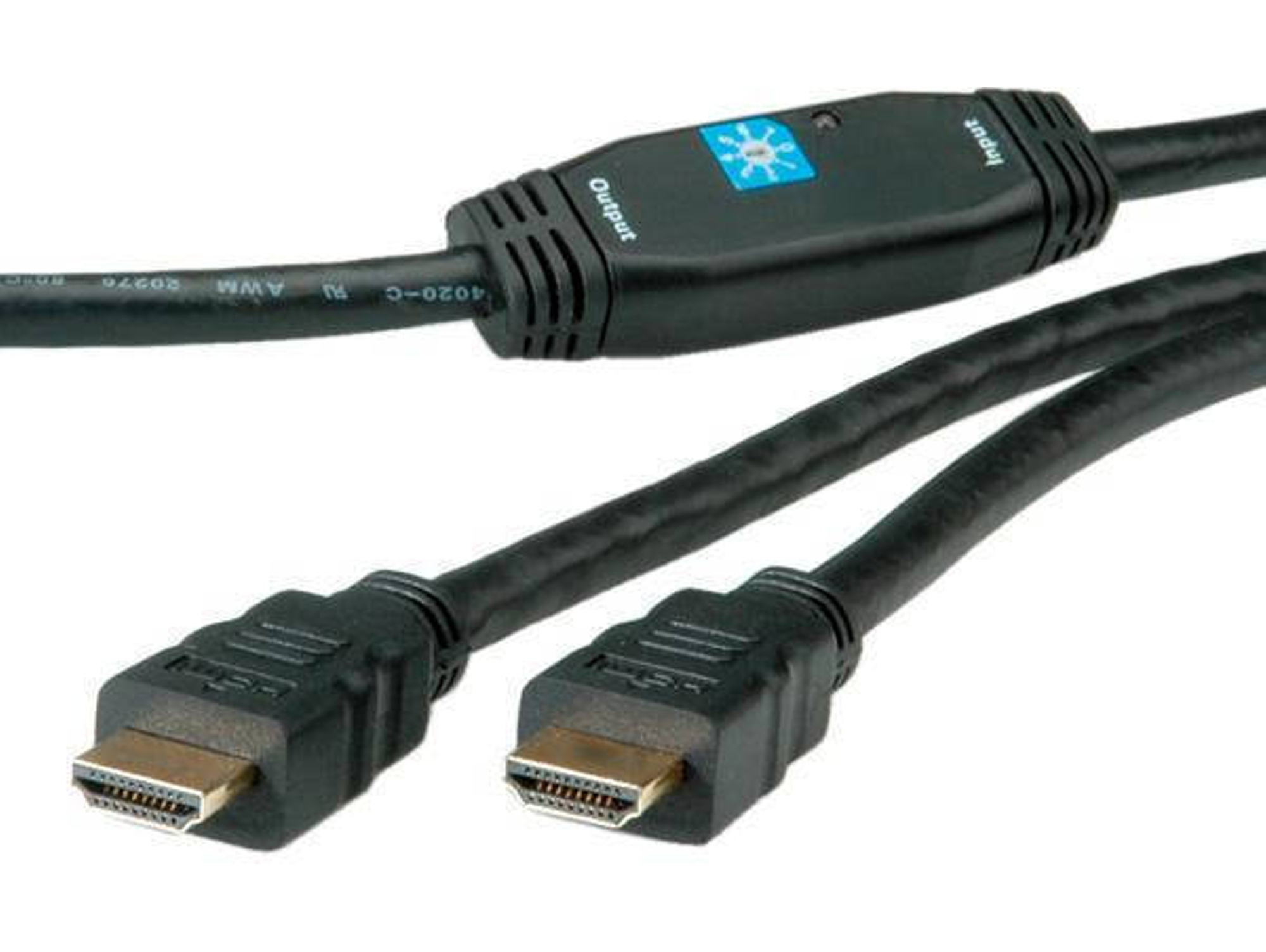 Cable HDMI ROLINE (HDMI - HDMI - 30 m - Negro)