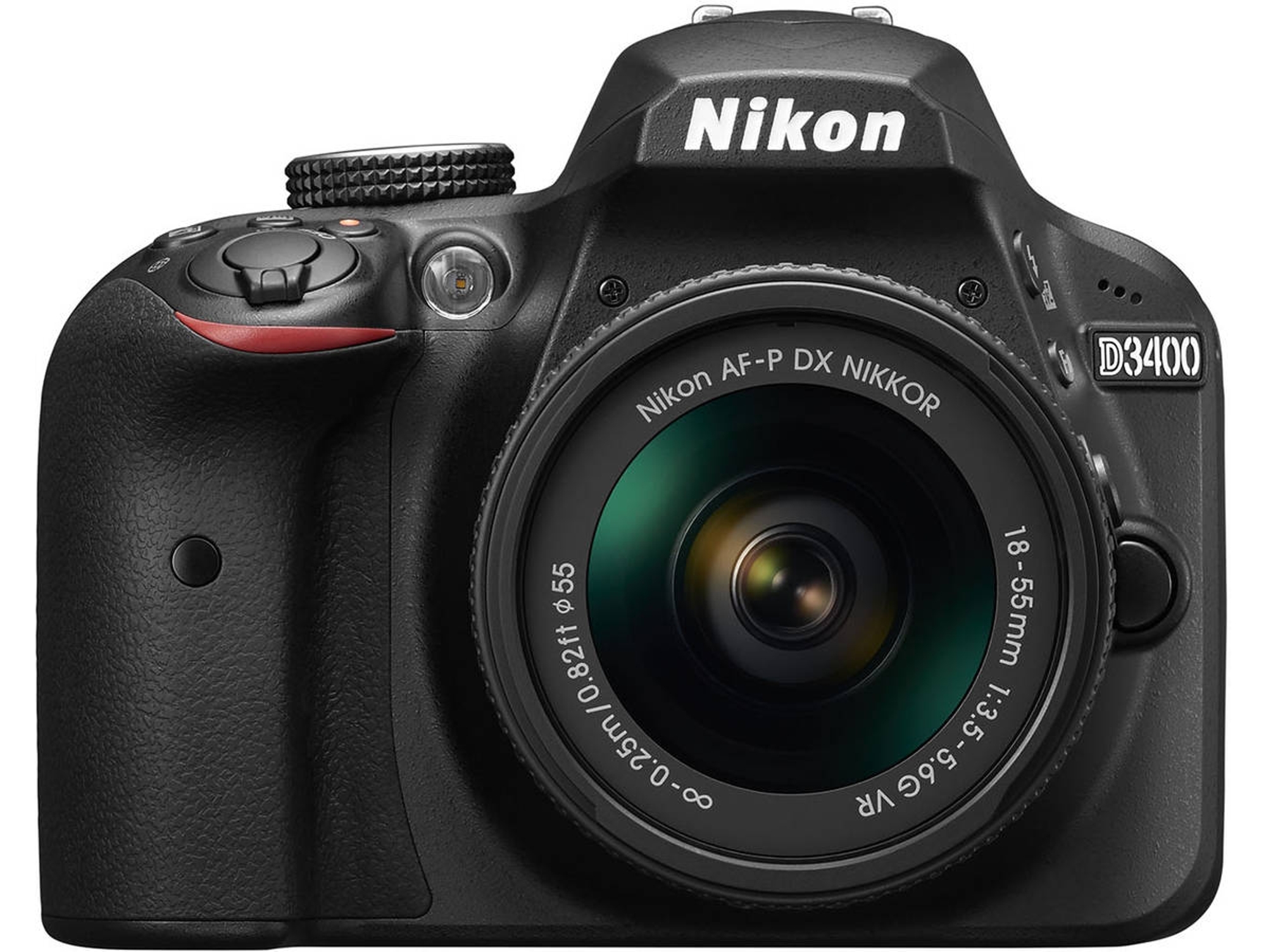 Kit Cámara Réflex NIKON D3400 + AF-P DX 18-55 mm 1:3.5-5.6G VR (24.2  MP - Sensor: DX - ISO: 100 a 25600)