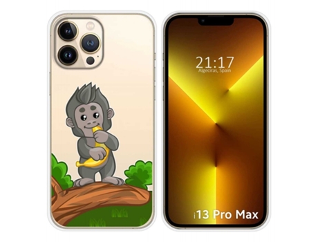 Carcasa iPhone 13 Pro Max (6.7) TUMUNDOSMARTPHONE Dibujos Transparente Multicolor