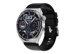 Reloj inteligente Hdt Max de 1,60 pulgadas con esfera plateada y correa de silicona, resistente al agua IP68, compatible con llamadas Bluetooth Hengrongshen