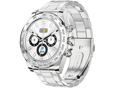 Smartwatch CHRONUS Pantalla IPS de 1.3'' 30 días en stand-by Plata