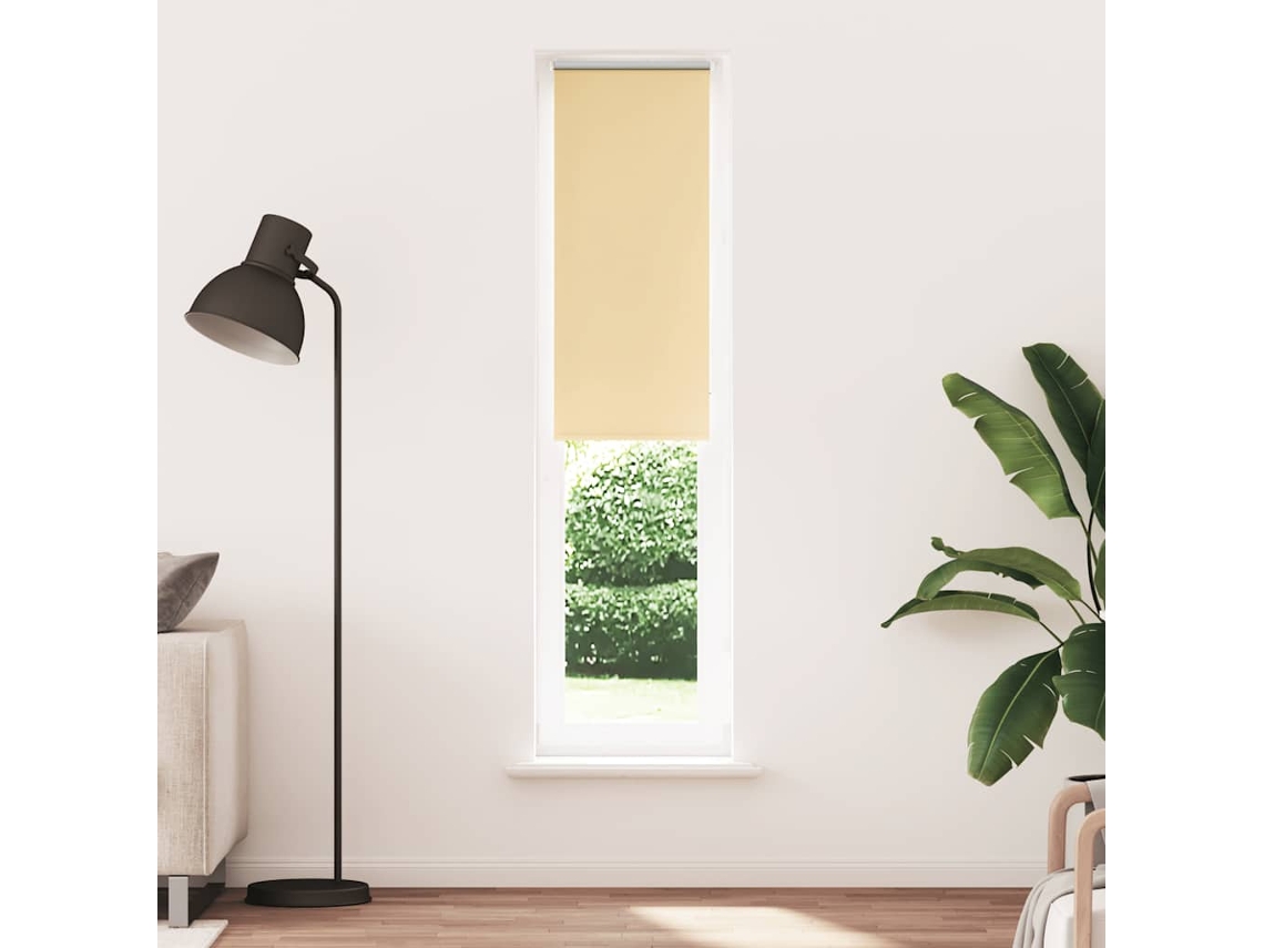 Maison Exclusive - Estor Enrollable Opaco Beige 45x210 Cm Tela Ancho 40,7 Cm