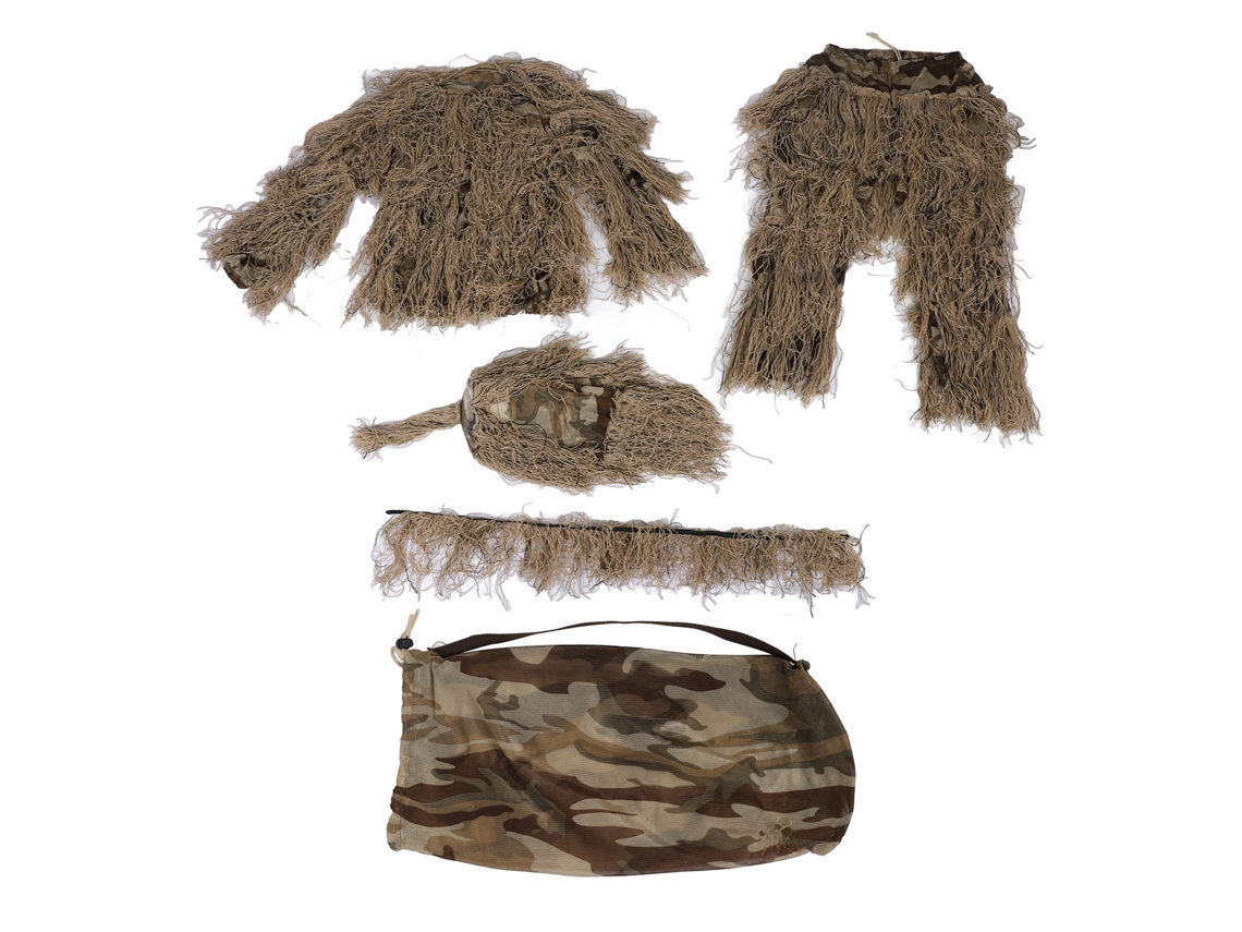 2026-traje De Caza Camuflaje 5 En 1 Con Chaqueta Pantalones Capucha Y Bolsa Para Adultos Unisex