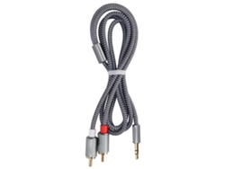 Cable De Audio De Alta Fidelidad De 3,5 Mm Aux A 2 Rca Para Teléfonos Móviles, Ordenadores Portátiles Y Altavoces.