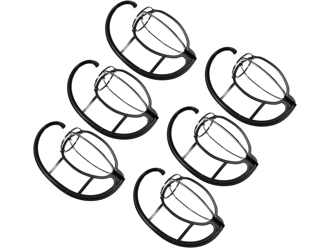 6 Pièces Soporte Peluca Mujer Suspendu Trepied Pelucas Avec Range Bonnys Compacto Pour Salon Et