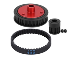 Juego de tornillos para eje de transmisión por correa RC para Axial SCX I II Vs410 Vayotoy (negro)