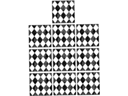 10 Pegatinas Impermeables Y Decorativas Con Diseño De Diamante Para Azulejos Del Hogar.