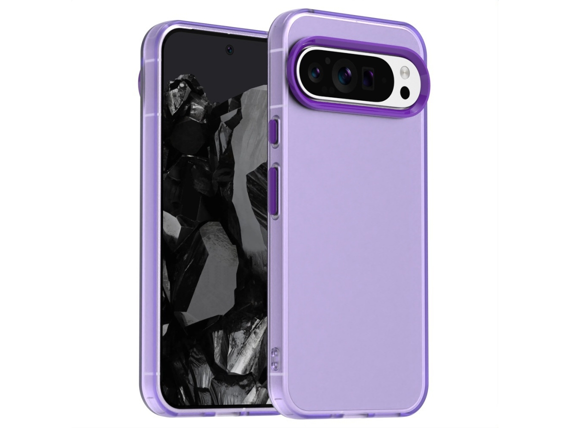 Adequado Para Capas De Celular Google Com Airbag Anti-queda.versão Padrão Roxa série Skin-feel Shield - Pixel9