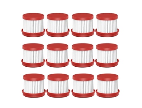 Filtro Hepa, paquete de 12 filtros Hepa para Mijia Deerma Cm1300 Cm1900 accesorios de aspiradora con filtro Hepa