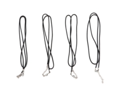 4pcs Cordón Cuello Negro Poliéster Para Tarjeta Id Estudiantes Personal Llaveros Cámara