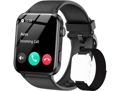 Smartwatch para hombres y mujeres (responder/hacer llamadas), asistente de voz, reloj de fitness de 1,85 con monitor de SpO2, ritmo cardíaco y sueñ...