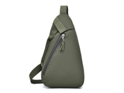 (Verde militar) Elegante y ligero bolso de pecho de estilo japonés, bolso con forma de lágrima, bolso de hombro para viajes y deportes.