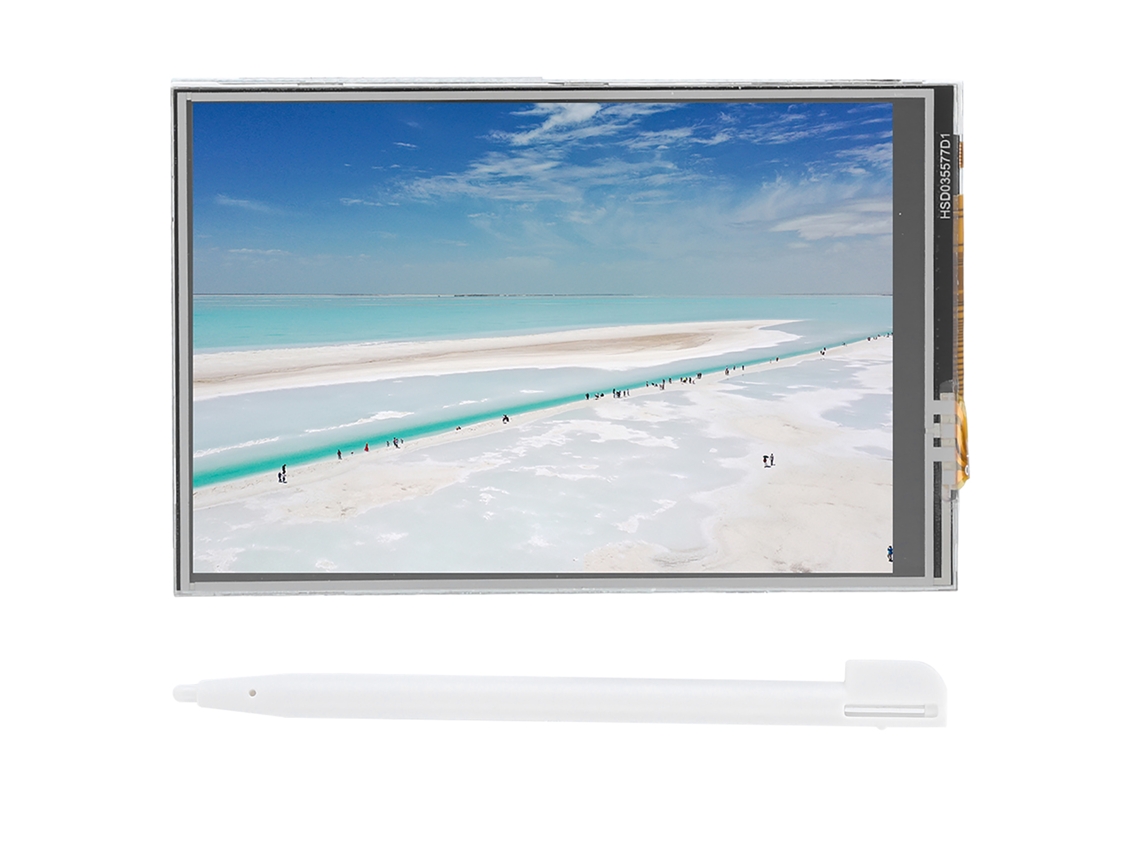 Pantalla Rpi De 3.5 Pulgadas 480x320 4b Monitor Táctil Resistivo Con Lápiz Para Raspberry Pi 3b Electrónica De Consumo
