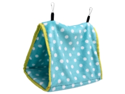 Hamaca Triangular Plegable Para Pájaros, De Franela Suave Con Ganchos, Para Loros, Hámsteres Y Ardillas, Color Verde.