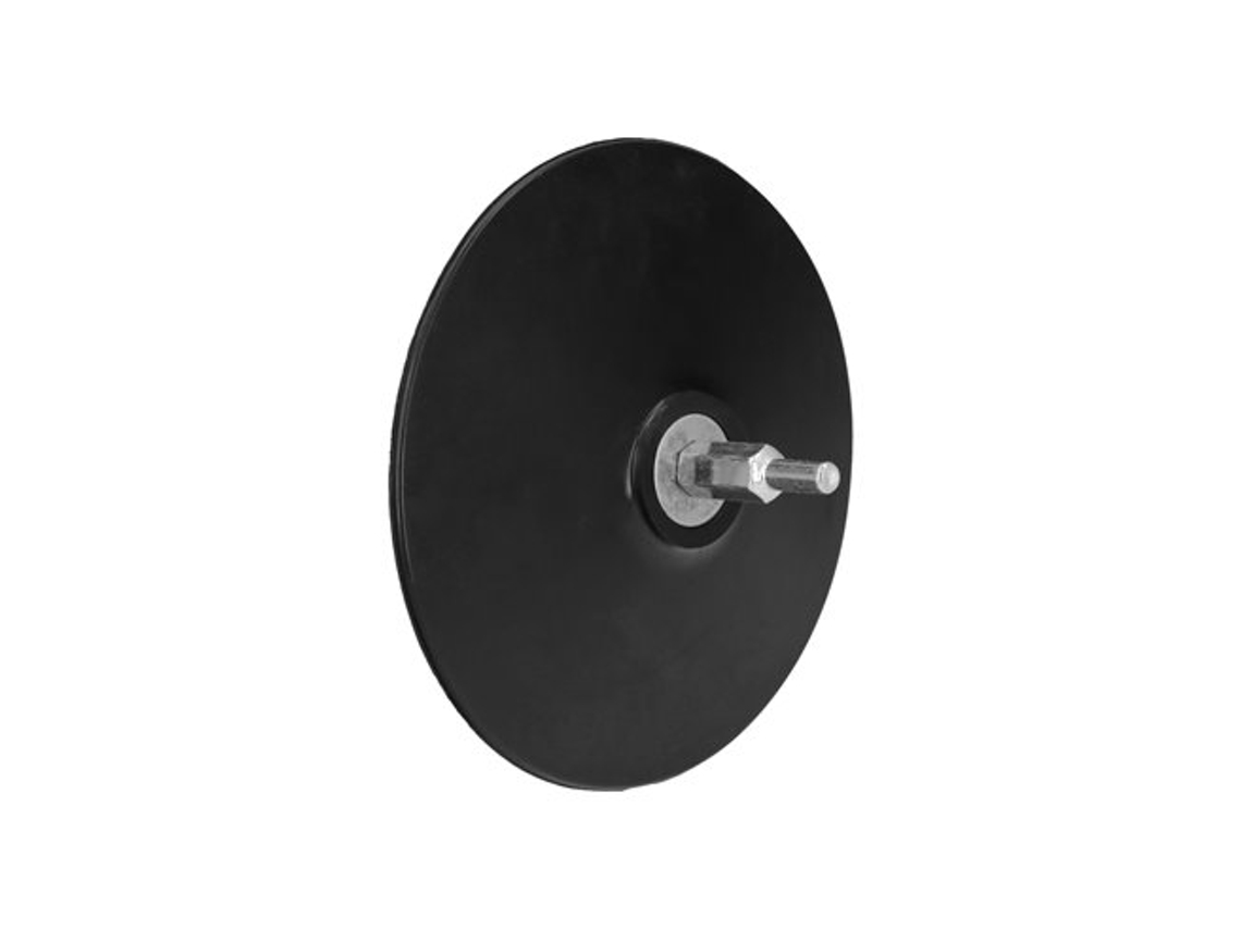 Plato Taladro Nylon Ø 125 Mm. Con Espiga Ø 6 Mm. Disco Plástico Para Bonete