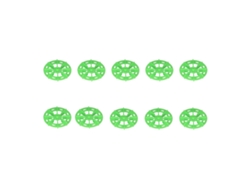 10 Piezas De Neumáticos De Paddle De 52mm Verdes Accesorios De Reemplazo Para Coches De Control Remoto