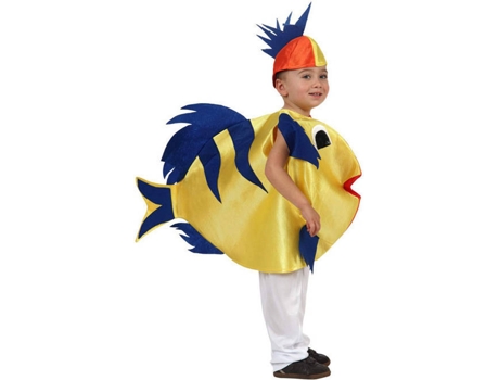 Disfraz Unisex DISFRAZZES Pez Amarillo (Talla: 7 a 9 años)