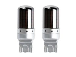 Omni-2pcs Bombilla Led 7440 T20 144smd Ámbar Canbus Sin Error 12v 21w 1000lm Para Señal De Giro Plata