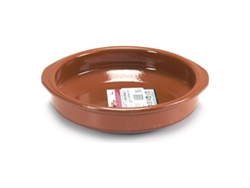 Cazuela Redonda de Cerámica Refractaria. 22 Cm Diámetro.