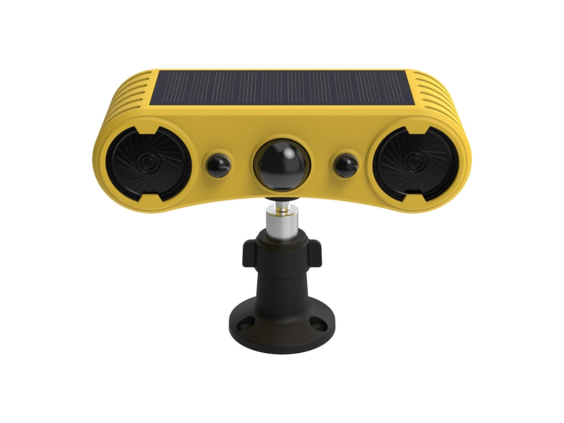 Alarma Solar Con Sensor De Movimiento, Luz Estroboscópica, Sistema Antirrobo, Repelente De Animales, Protección Ip65 Para Exteriores.