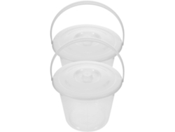 2 Cubos De Inodoro Médico De Plástico Grueso De Gran Capacidad, Ligeros Y