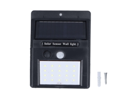 Bj-luz Solar Led Exterior Com Sensor De Movimento Lâmpada De Parede Para Jardim Villa Lar 20led