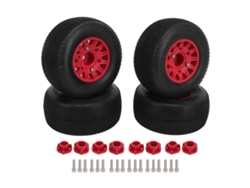 Neumáticos De Goma Para Coche Rc A Escala 1/10 Con Soportes Para Scx10, Tracción Fuerte, Amortiguador Reforzado, Accesorios.