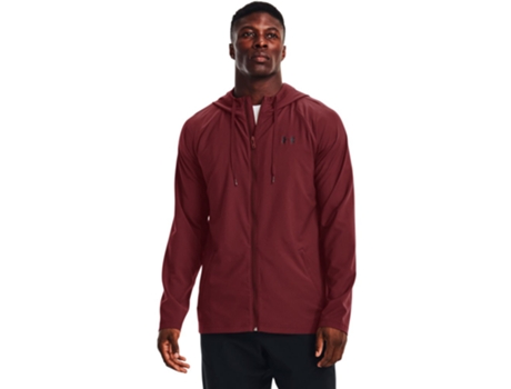 Casacos UNDER ARMOUR Jaqueta Woven Perforated Windbreaker Vermelho S Homem