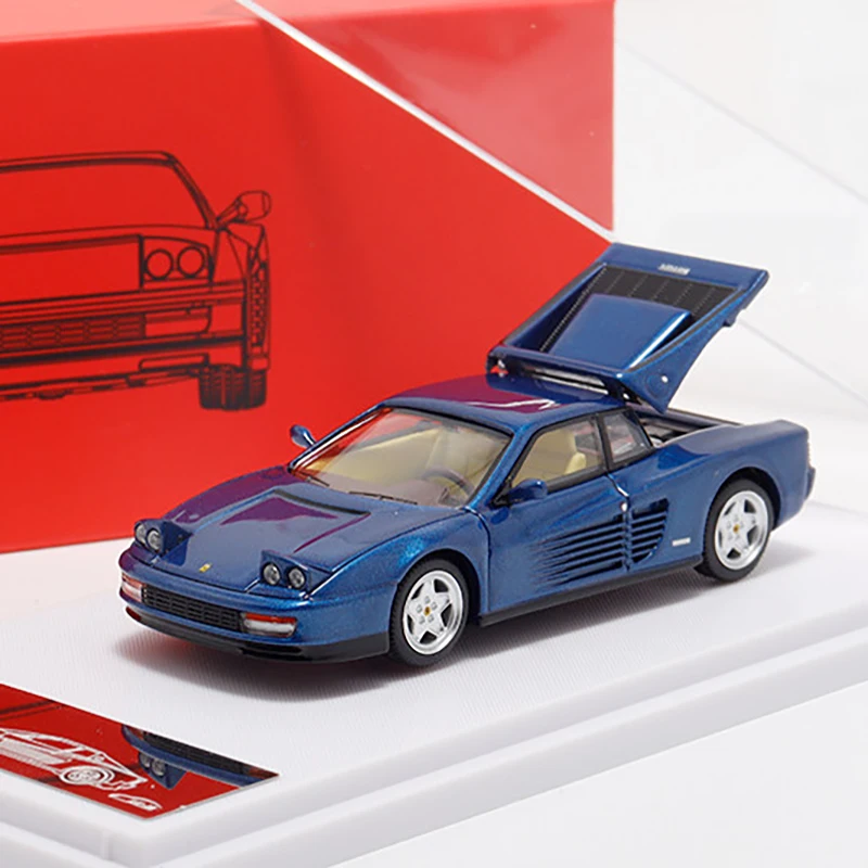 (azul) Modelo De Coche De Aleación A Escala 1:64 Y Modelo De Coche De Juguete.
