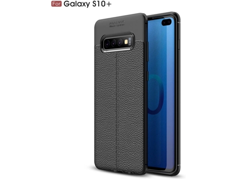 Carcasa Samsung S10 Plus Rugged Leather Negro