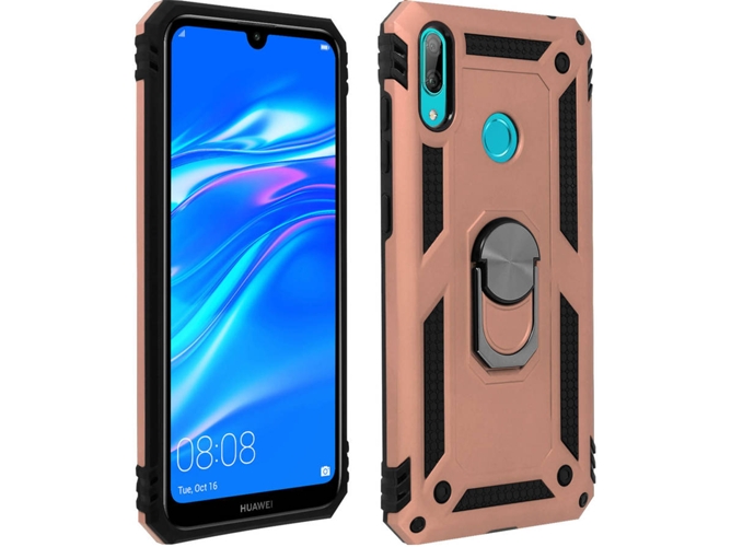 Carcasa Huawei Y7 2019 AVIZAR Anillo Rosa