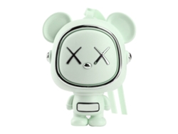 Ventilador De Cuello Portátil Sin Aspas Con Forma De Oso, Usb, Silencioso, Para Verano, Verde.