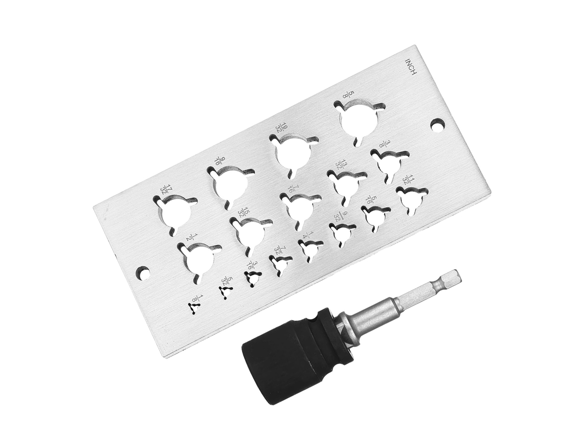 Placa De Clavijas De 19 Agujeros Acero Inoxidable Guía De Corte Para Carpintería Sistema Imperial