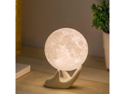Lámpara De Noche Con Forma De Luna Impresa En 3d, Regalo Para Niños, Carga Usb.