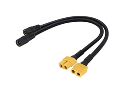Cable Adaptador Xt60 Hembra A Cc 5,5 Mm X 2,5 Mm Para Soldador De Drones Ts100, Batería Solar, Paquete De 2, 30 Cm