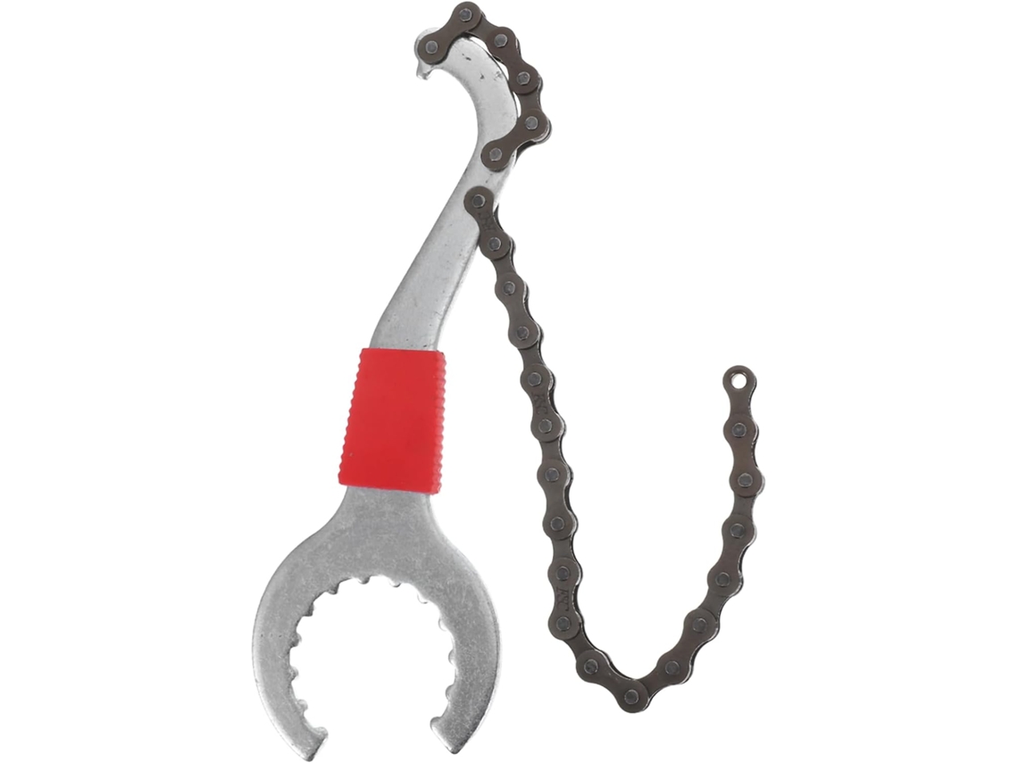Herramienta multifuncional para bicicletas: desmonta el juego de bielas, la cadena y el manillar. Robusta, compacta y versátil.