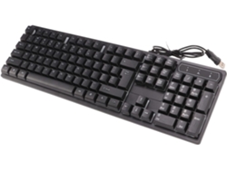 Teclado Mecánico Para Juegos Con Cable, Retroiluminación Colorida Y 104 Teclas Suspendidas.
