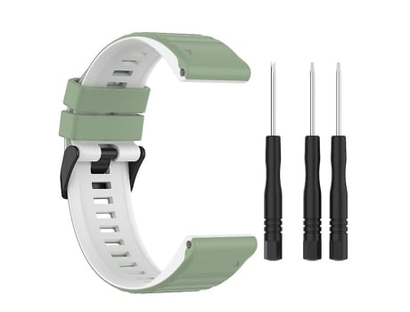 Correa Smartwatch Para Garmin Fenix 7 22Mm Negro-Rojo VENISYMLIS