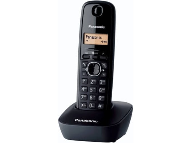 Teléfono fijo Sin Cable PANASONIC KX-TG1611FRH negro