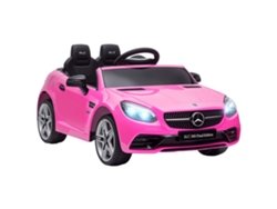 Carrinho Elétrico Infantil 12v Mercedes Controle Remoto Suspensão Motor Duplo Rosa