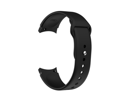 Correa Smartwatch para Samsung Galaxy Watch4 de 40 y 44 mm/Watch4 Classic de 42 y 46 mm con Hebilla Inversa de Silicona (Negro)