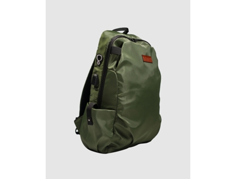 Mochila de Poliéster Reciclado Urban Style KITBUCK Con Cierre de Cremallera y Cable de Carga Para El Móvil Incorporado